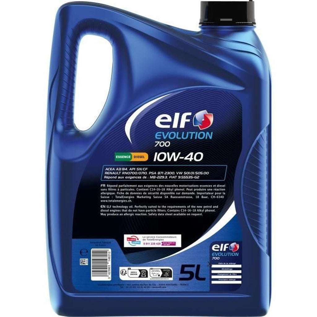 Elf Olio Per Motore Auto Elf Evolution 700 10W40 5 L