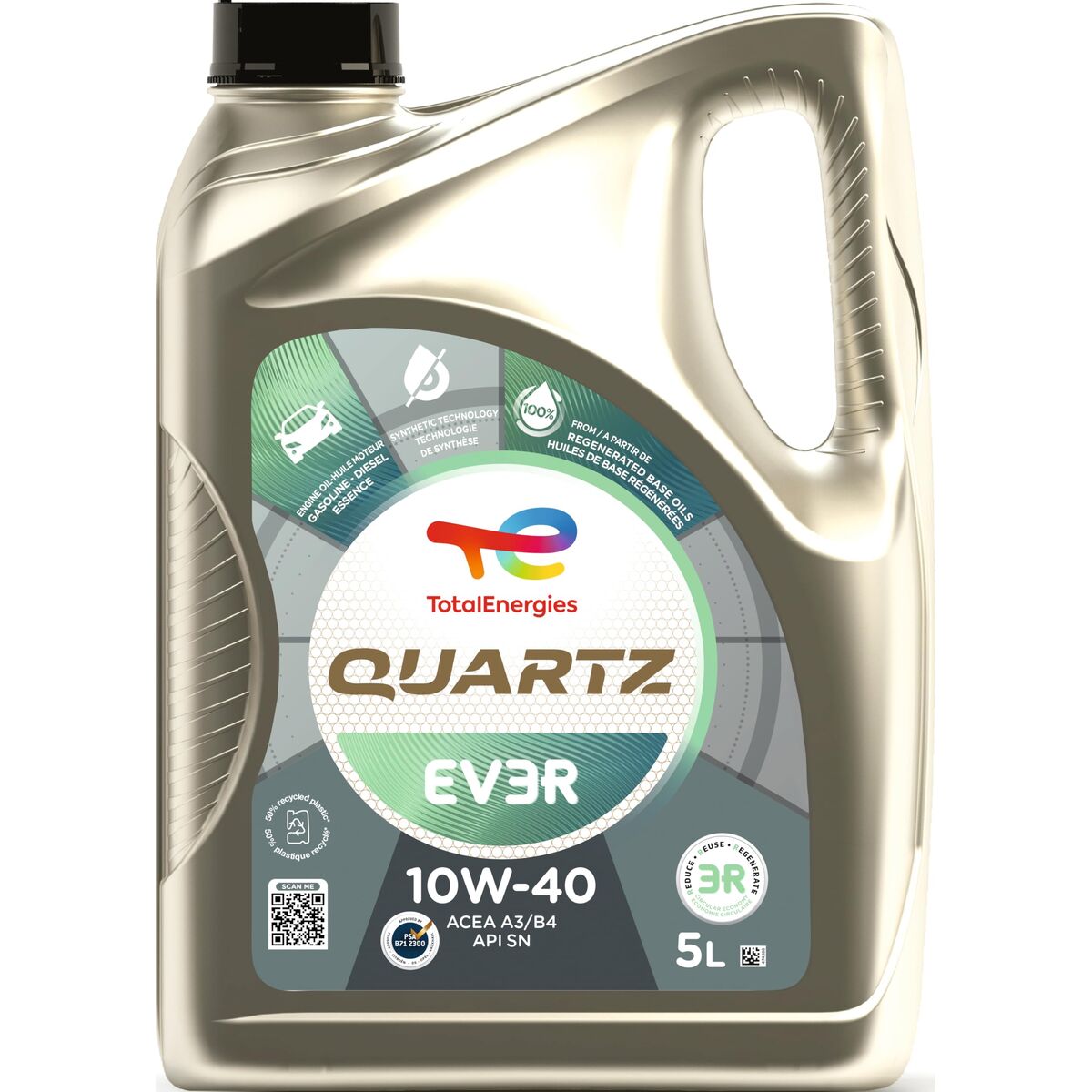 Totalenergies Olio Per Motore Auto Totalenergies Quartz Ev3R 10W40 5 L