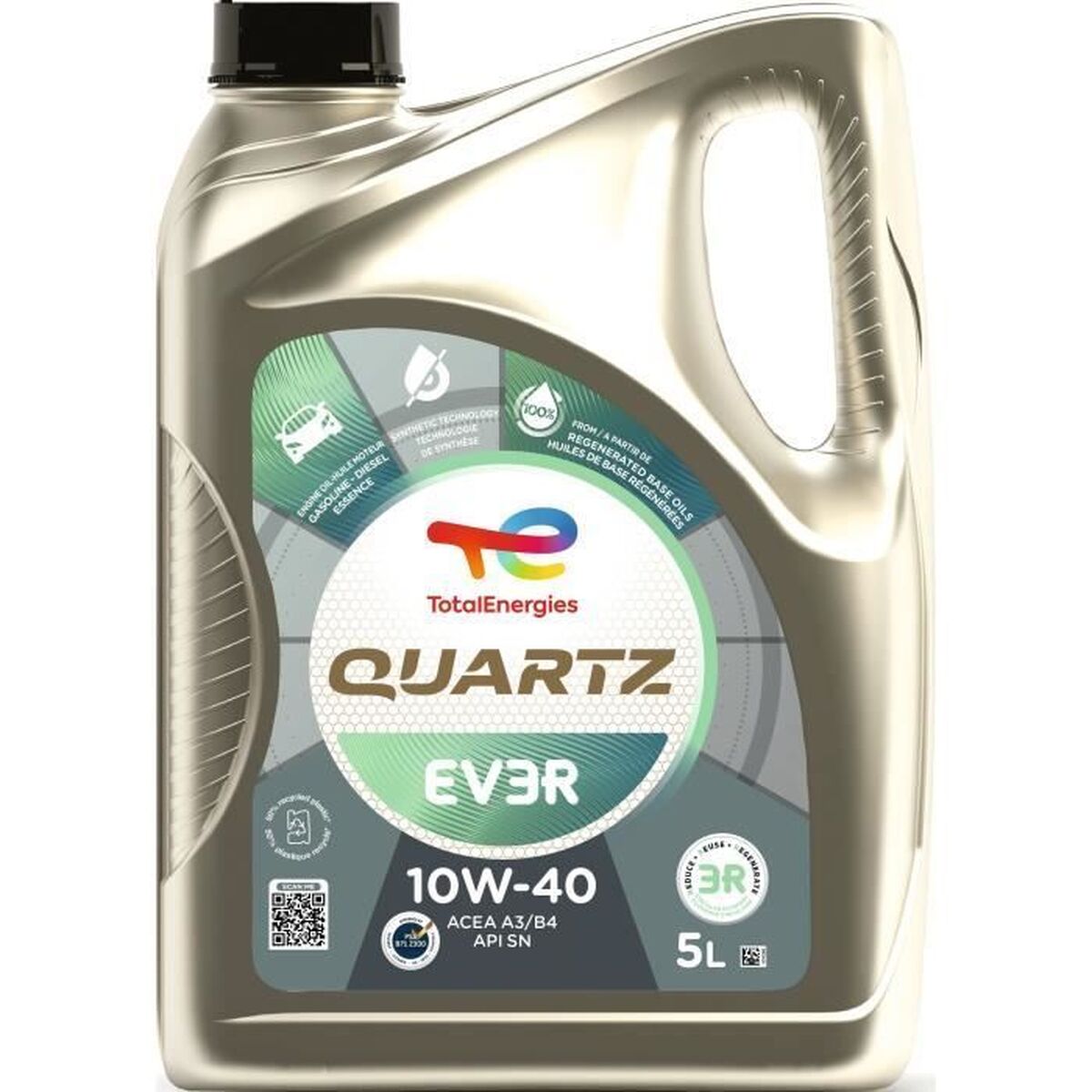Totalenergies Olio Per Motore Auto Totalenergies Quartz Ev3R 10W40 5 L