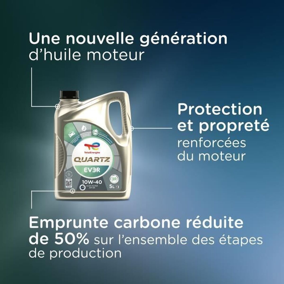 Totalenergies Olio Per Motore Auto Totalenergies Quartz Ev3R 10W40 5 L