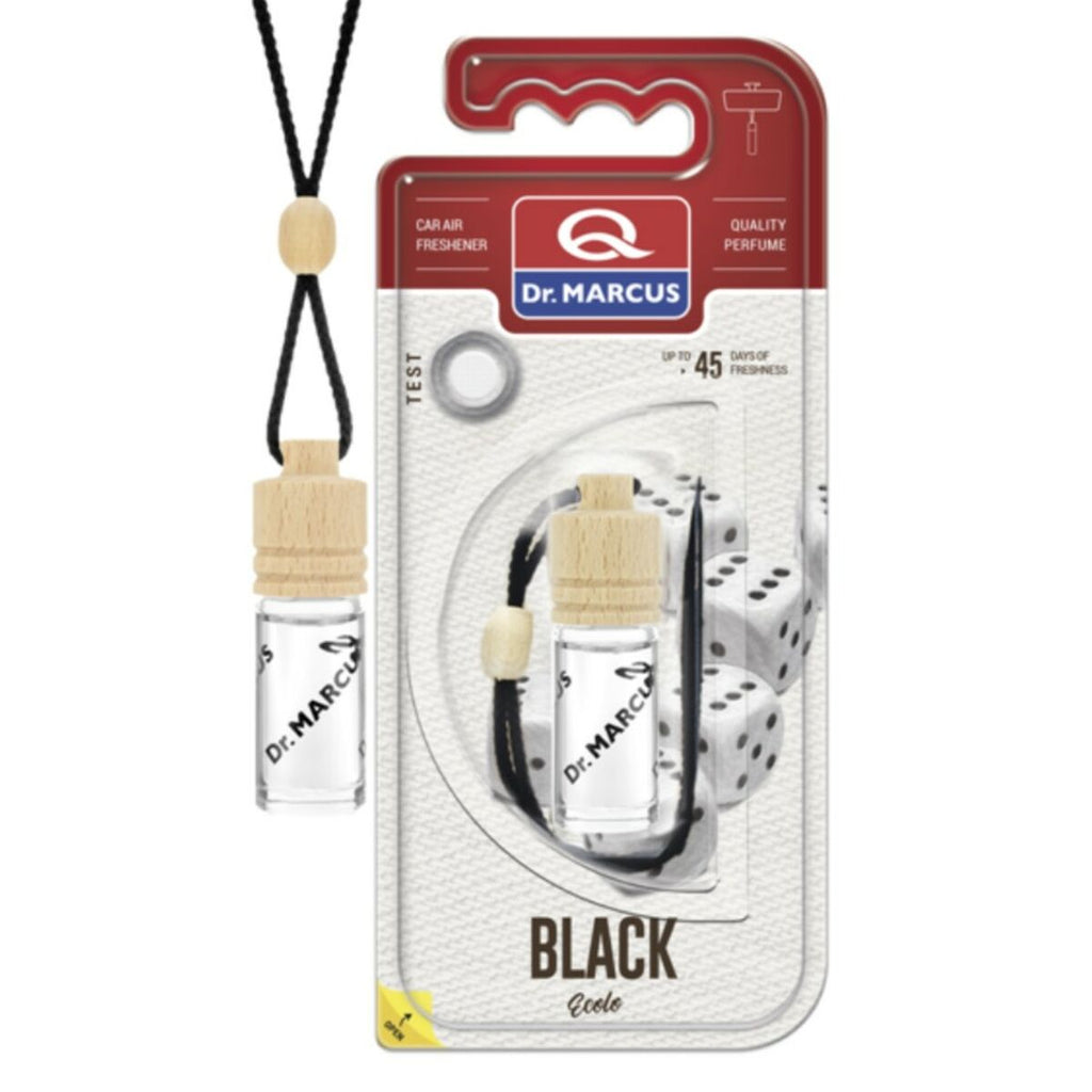 Dr Marcus Deodorante Per La Macchina Dr Marcus Ecolo Black 4,5 Ml Legno Cristallo Fragranza Ciondolo 4 Pezzi