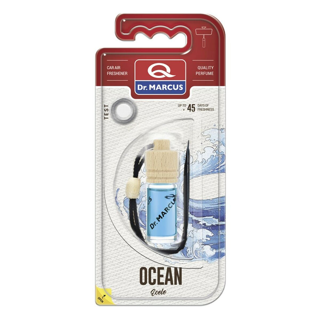 Dr Marcus Deodorante Per La Macchina Dr Marcus Ecolo Ocean 4,5 Ml Legno Cristallo Fragranza Ciondolo 4 Pezzi