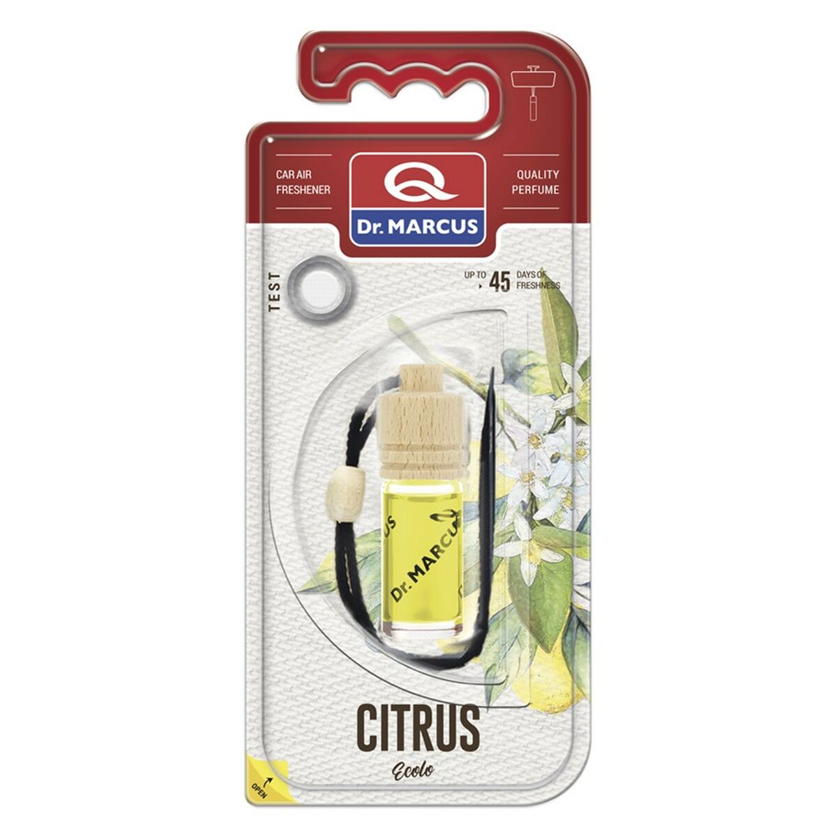 Dr Marcus Deodorante Per La Macchina Dr Marcus Ecolo Agrumi 4,5 Ml Legno Cristallo Fragranza Ciondolo