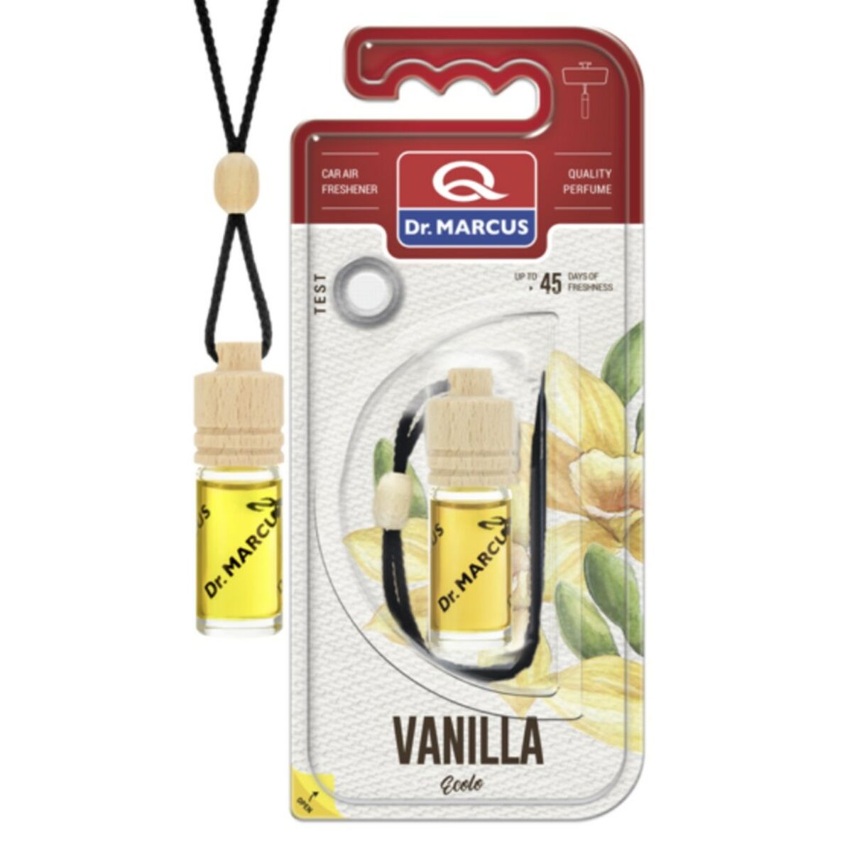 Dr Marcus Deodorante Per La Macchina Dr Marcus Ecolo Vanilla Vaniglia 4,5 Ml Legno Vetro