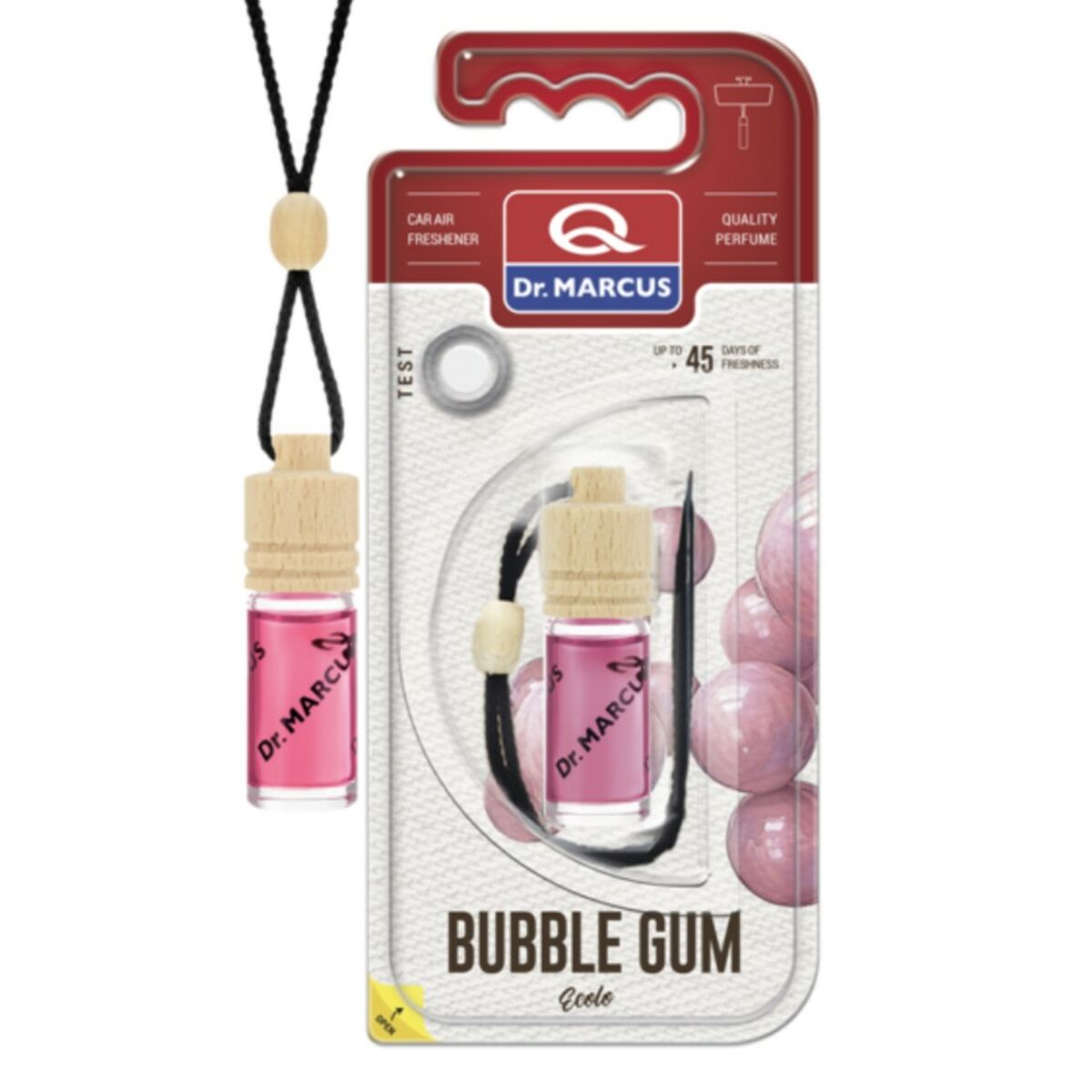 Dr Marcus Deodorante Per La Macchina Dr Marcus Ecolo Chewing Gum 4,5 Ml Legno Cristallo Fragranza Ciondolo