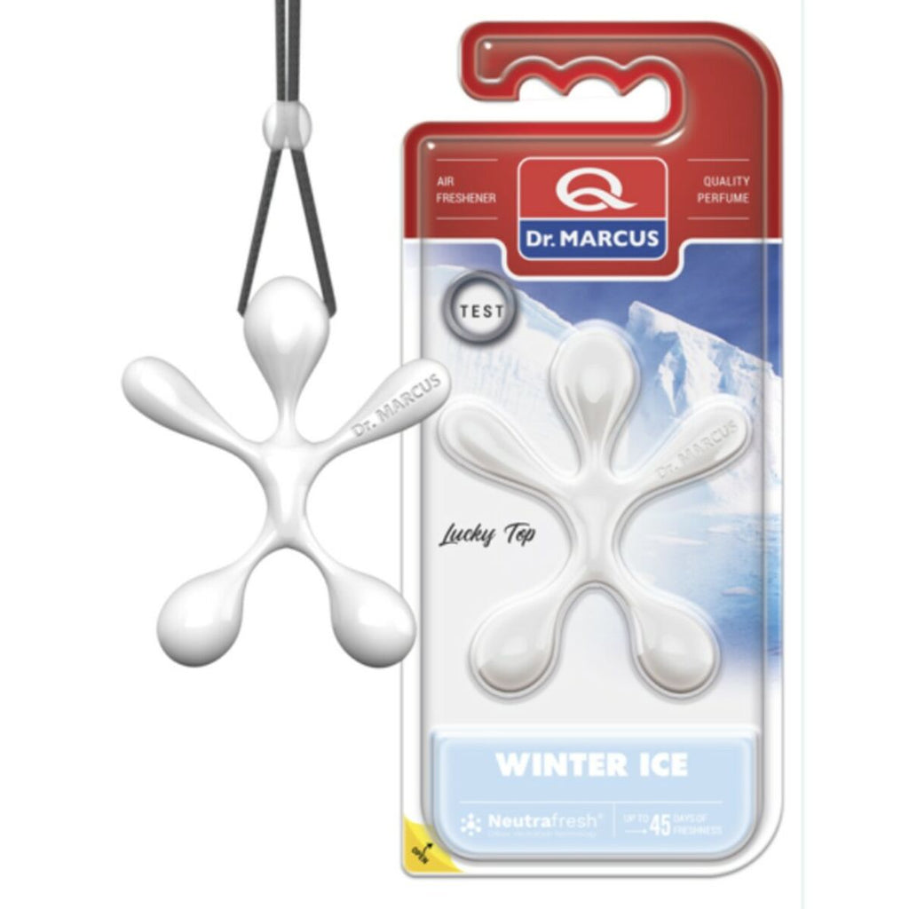 Dr Marcus Deodorante Per La Macchina Dr Marcus Lucky Top Ice Chill Plastica Fragranza Ciondolo (12 Unità)