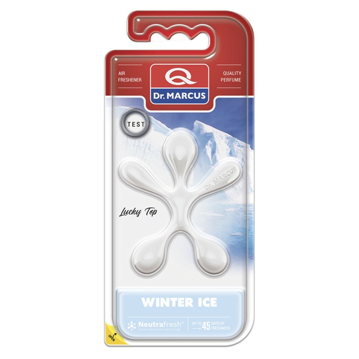 Dr Marcus Deodorante Per La Macchina Dr Marcus Lucky Top Ice Chill Plastica Fragranza Ciondolo (12 Unità)