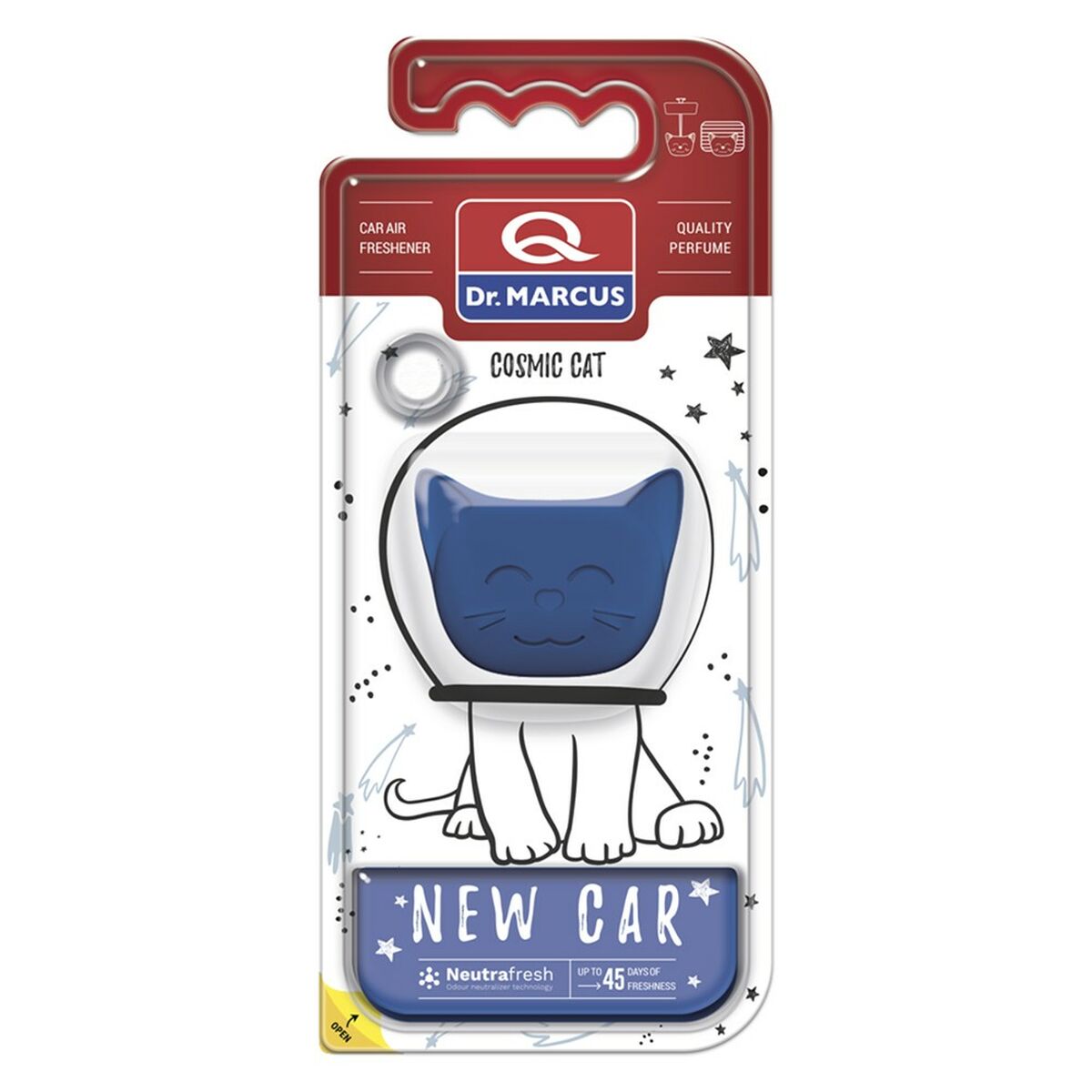 Dr Marcus Deodorante Per La Macchina Dr Marcus Cosmic Cat Auto Nuova Plastica Fragranza Ciondolo