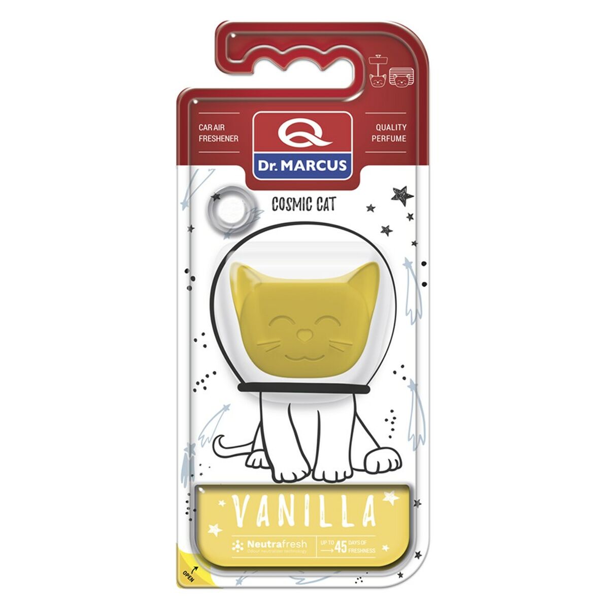 Dr Marcus Deodorante Per La Macchina Dr Marcus Cosmic Cat Vanilla Vaniglia Plastica