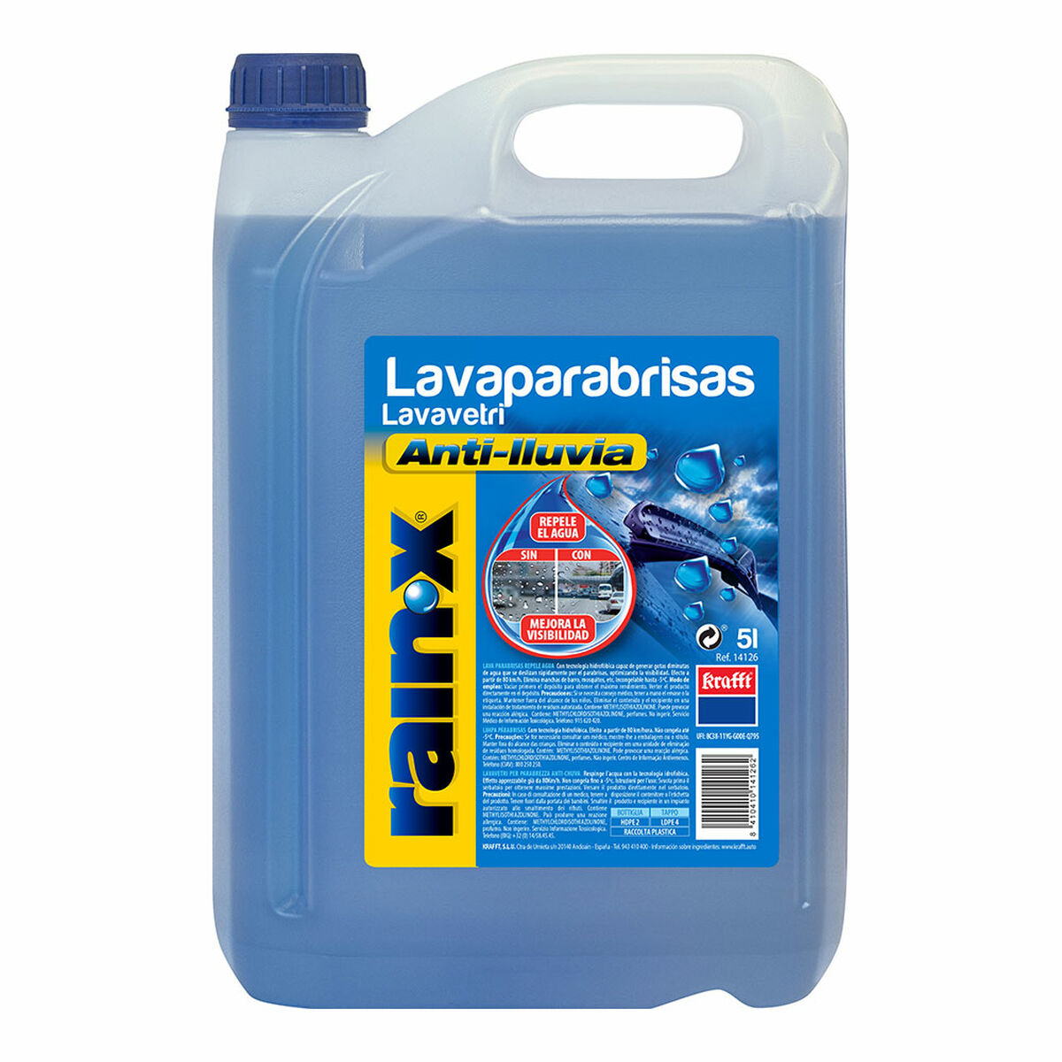 Rainx Liquido Tergicristalli Rainx 5 L